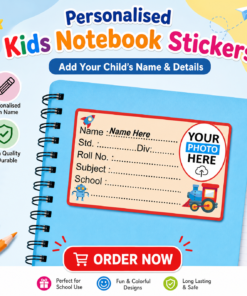 Note Book Name Stickers