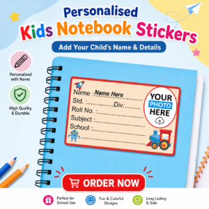 Note Book Name Stickers